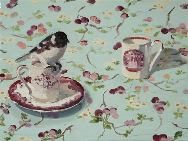 susan homer tea oil painting